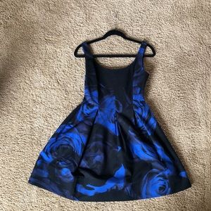 Rose ballet neckline dress